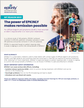 Download the EPKINLY Diffuse Large B-Cell Lymphoma Patient Brochure.